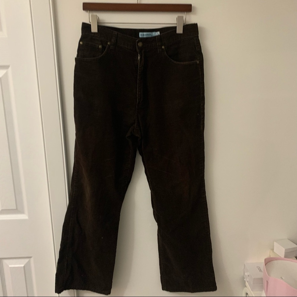 Mens Brown Corduroy Pants (31Wx30L)